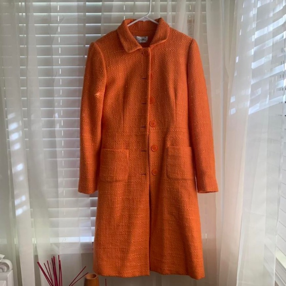 MAJOR ISO!!! of this Sara Campbell Orange/Tangerine Wool Coat.